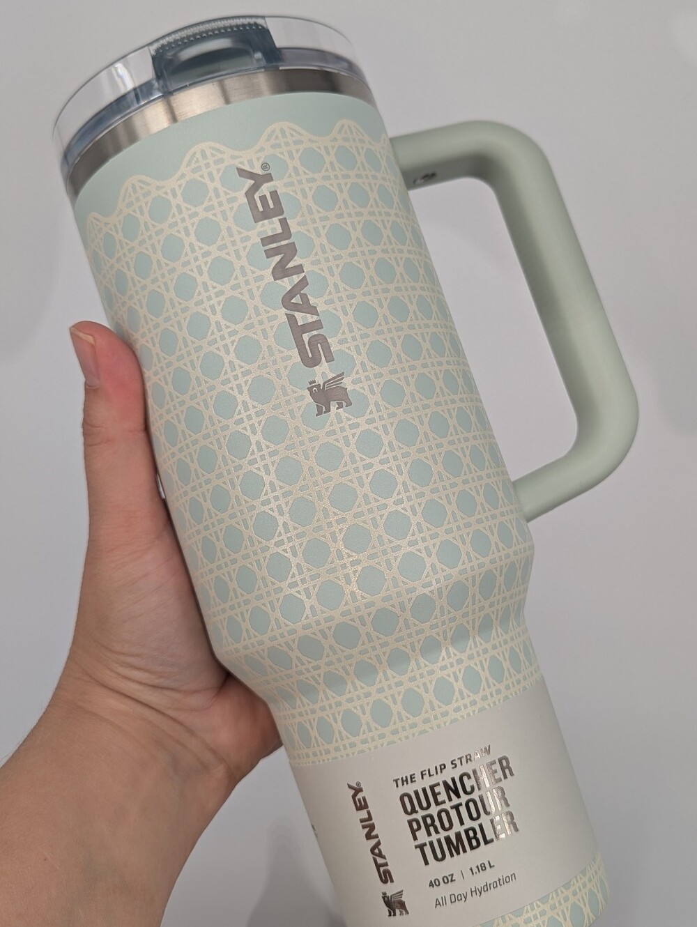 new Stanley cup Mist Rattan Quencher ProTour Flip Straw Tumbler 40 oz ORIGINAL